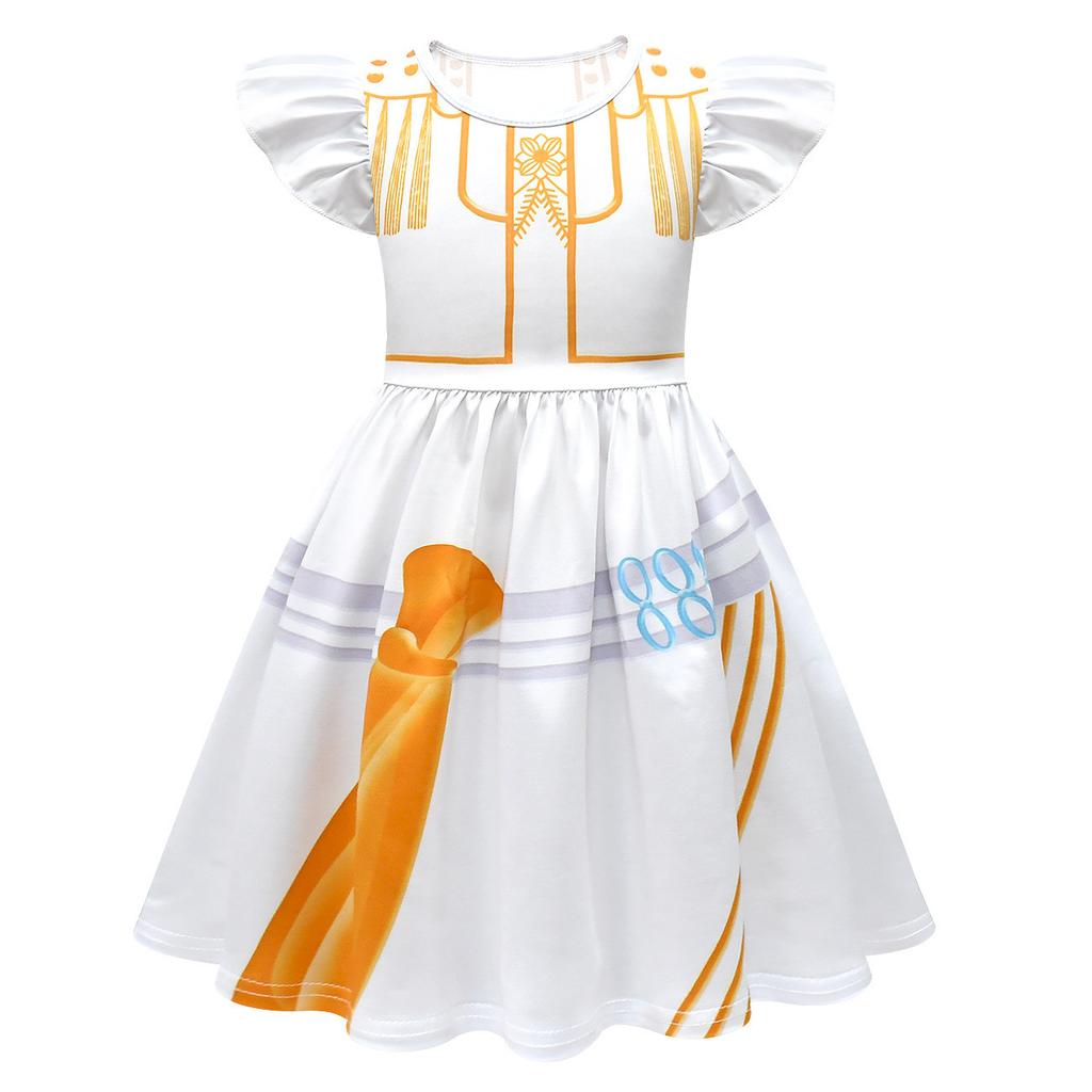 Kids KPop Demon Hunters Dress Clothes Cosplay Costume Girls Cartoon Rumi Dresses Children Casual Girl Dress Halloween Xmas Party