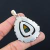 Pendente Gioiello in Argento Sterling con Pietra di Diaspro Sanguigno per Compleanno Fidanzamento Moglie