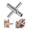 4 In 1 Universal Faucet Wrench Square Key Plumber Bathroom Wrench  For Gas Electric Meter Cabinets Bleed Radiators