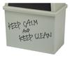 Heiwa Kogyo Stacking Trash Can Wide 30L Black