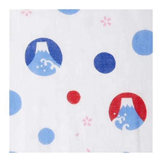 Fukukoi Fluffy Double Gauze Tenugui Towel, Mt. Fuji, Approx. 32x89cm