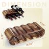 Solid Wood Double Layered Wine Rack Wine Bottle Display Rack Ornaments Restaurant Bar Tabletop European Style Red Wine Rack