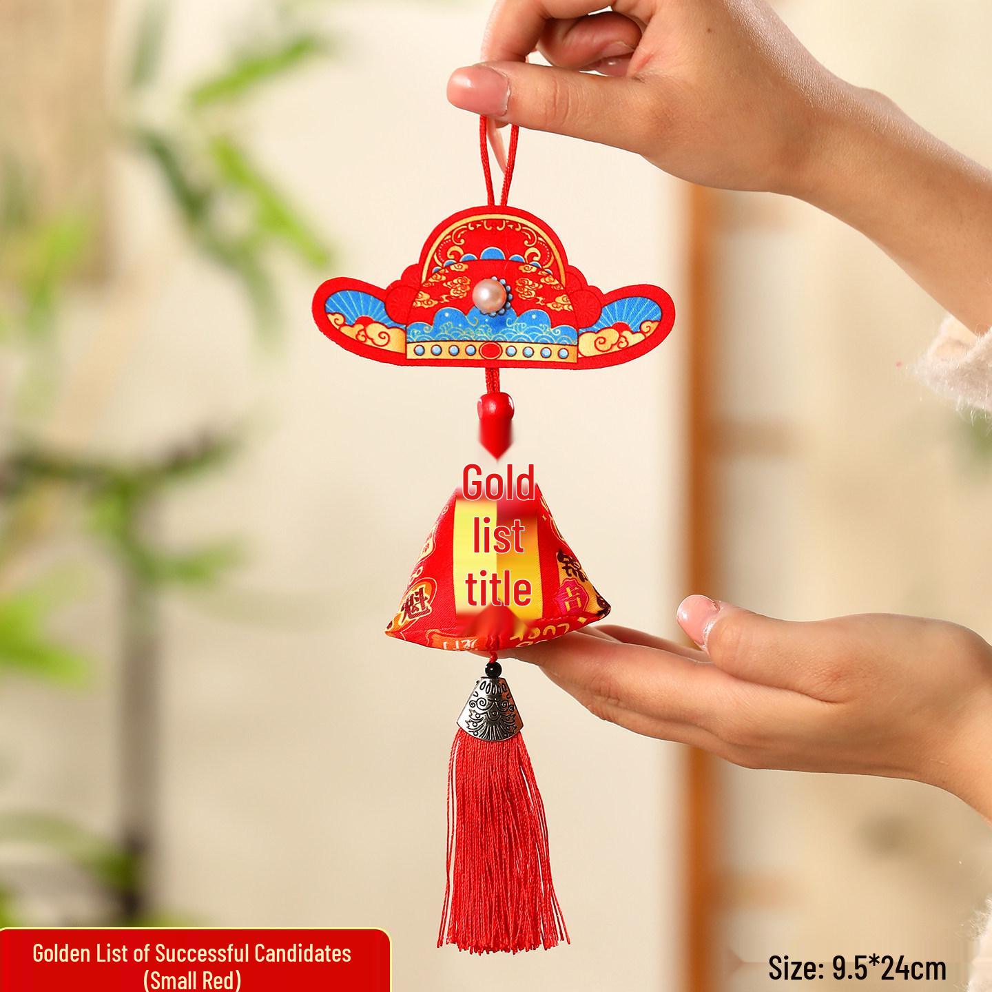 Success Charm Pendant for Exams: Motivational Ornament for Dragon Boat Festival Classroom Decoration Mugwort
