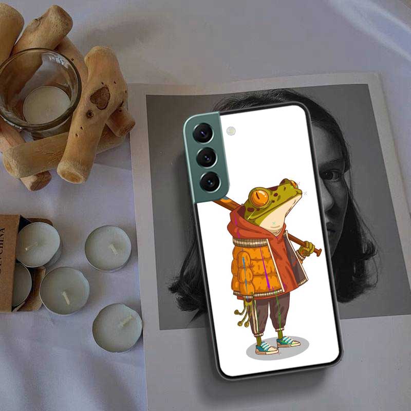 Cute Mouse Axolotl Frog Wizard Phone Case For Samsung Galaxy S22 S25 Ultra S21 S10 Plus S26 Edge S20 S23 S24 FE Cover Silico