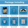 Kit de cera para remoção de pelos do nariz, aplicadores de grãos de cera, adesivos de bigode, copo de medição, copos de papel