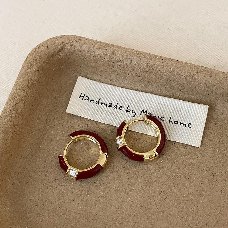Ancola Zircon Bamboo Ear Cuffs - Women's Elegant Retro Earrings