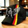 Eagle Black Red Gold Vertical Striped Baseball Cap Unisex Flag Printed Sun Cap Fans Sports Cap