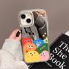 Plush monster for iPhone17promax mobile phone case 14 niche 16/13 Apple 15 all-inclusive mirror