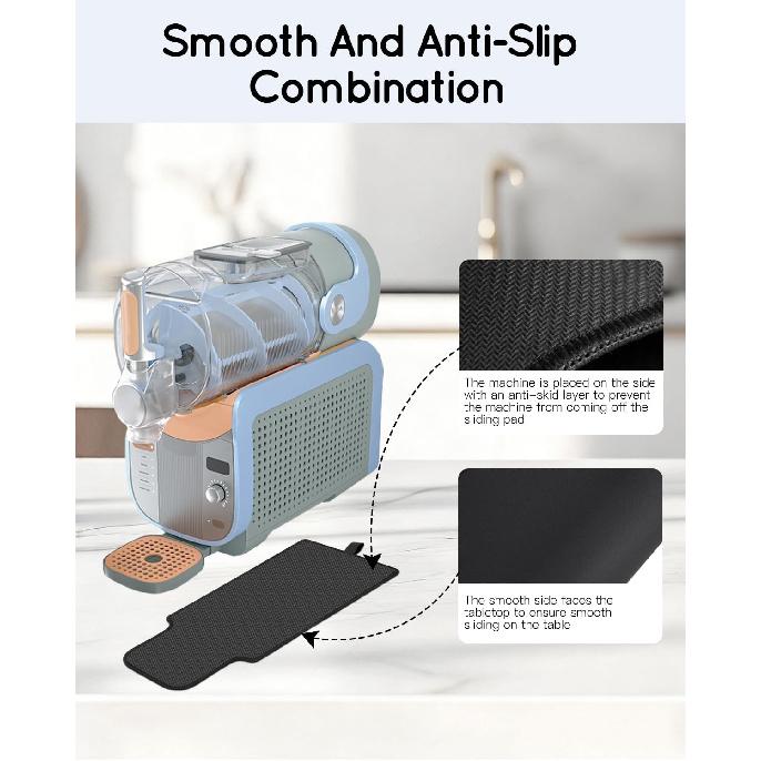 Sliding Pad for Ninja Slushie Max FS605 Series Professional Frozen Drink Machine Quickly Slide Frozen Drink Machine On Table - Convenient Storage