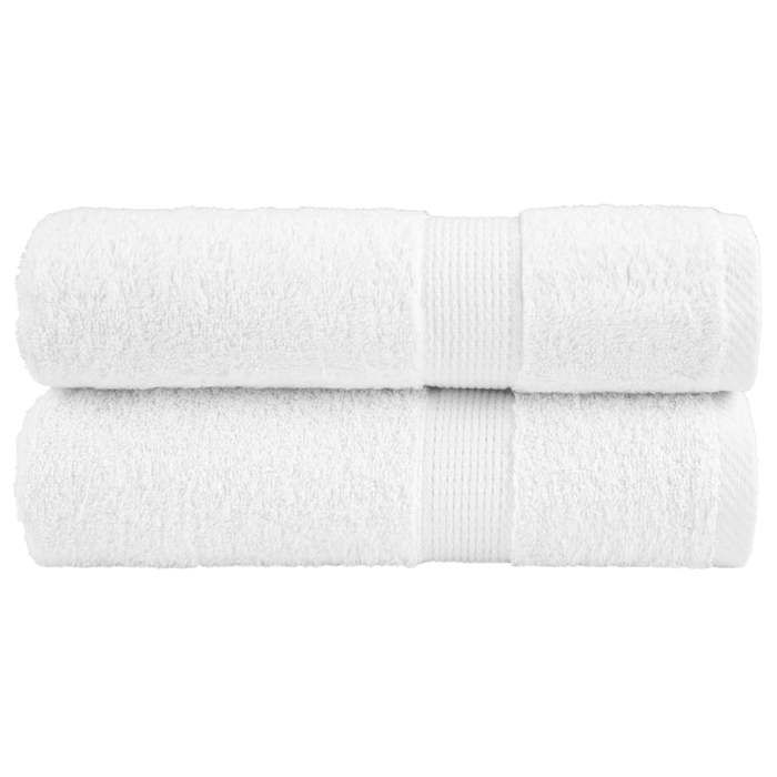 VidaXL Serviettes de Douche de Qualité Supérieure 2 pcs, Draps de Bain, Serviettes d'Invité, Serviettes de Salle de Bain 137128