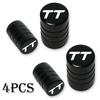 4PcsFor Audi TT TTRS 8j 8n 8s mk1 2 3 S line Custom LOGO Car Decor Airdust Waterproof  Car Wheel Tire Valve Caps Airdust Covers