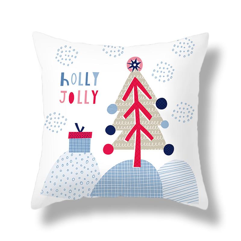 Christmas Pillowcases Homewares Nordic Christmas Cartoon Digital Print Pillowcases