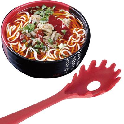Forchetta per pasta in silicone resistente al calore, scolapasta, cucchiaio da portata, strumento in saldo