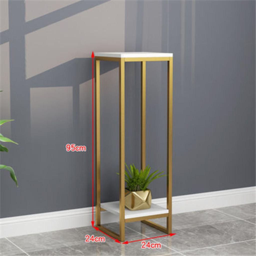 Indoor Stainless Steel Flower Shelf Nordic Simple Decoration Iron Art Plant Rack Balcony Floor-standing Flower Pot Stand