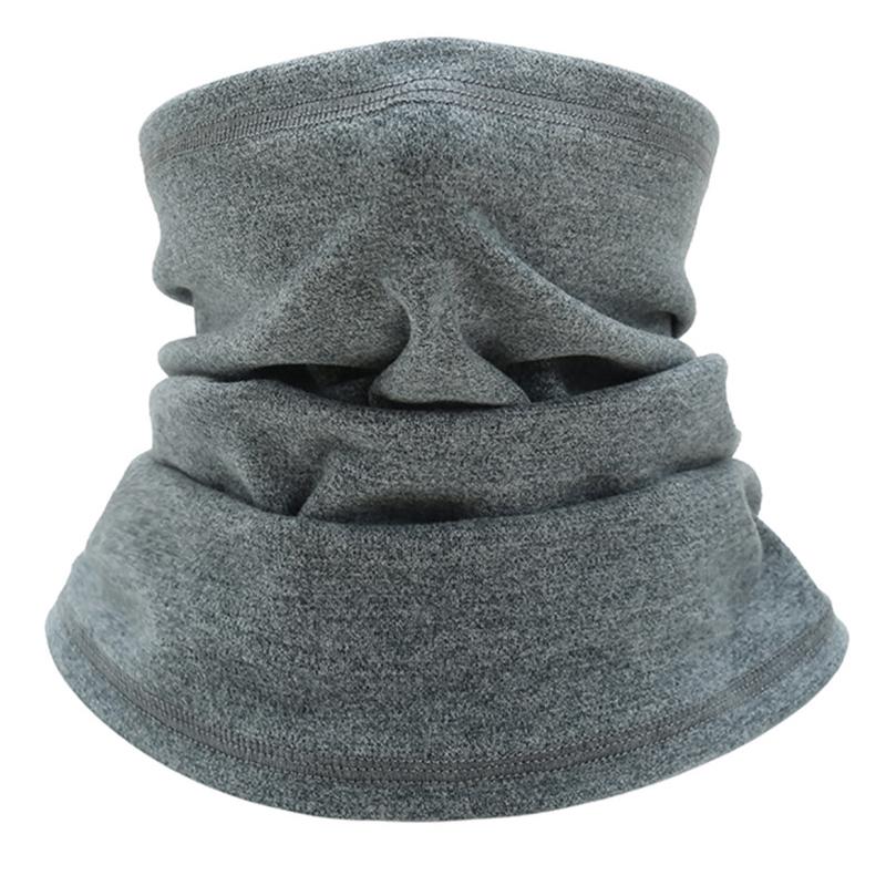 

Winter Warm Face Mask Windproof Thickened Velvet Face Scarf Men Women Breathable Elastic Outdoor Cycling Ski Neck Cover Mask сірий