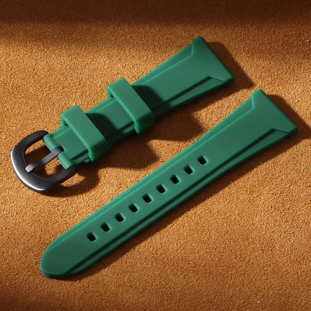 Premium Silicone Watch Band 22mm 24mm 26mm Sport Rubber Driving Watch Strap Waterproof Replacement Watchband for Seiko for Men