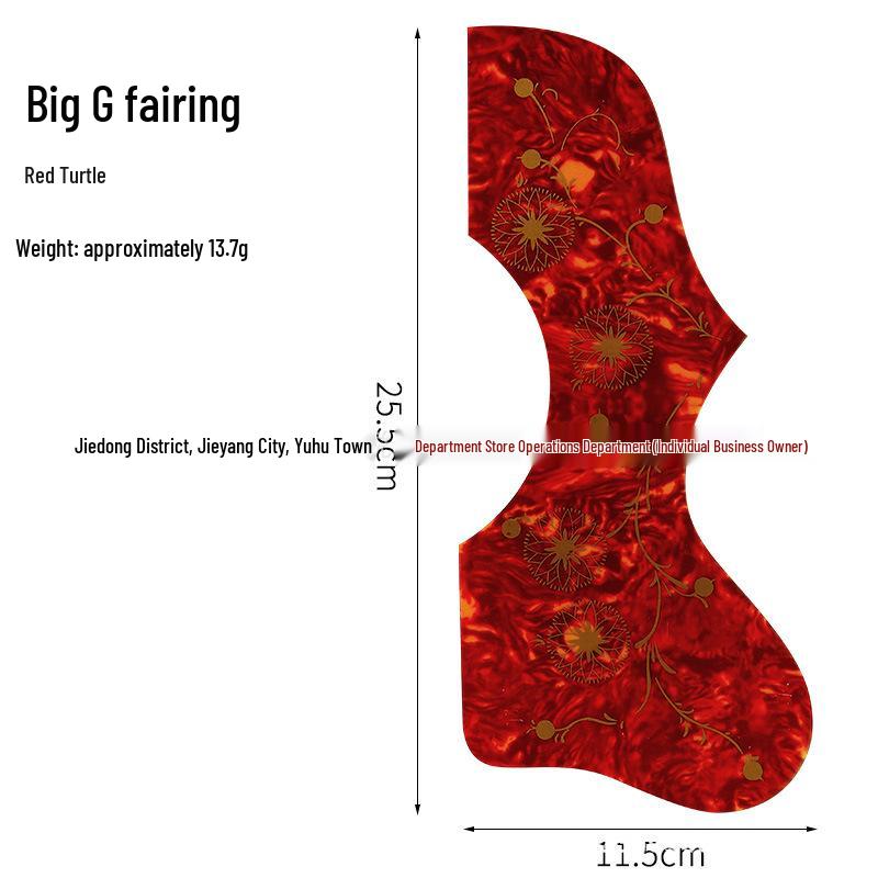Colorful Painted Pickguard Accessories for 38" 40" 41" Acoustic Guitars