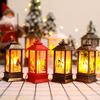 Christmas Snowman Santa Reindeer LED Lantern Night Light for Desktop Decor Holiday Gift Idea Festive Glowing Ornament