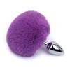 Anal Plug Rabbit Tail Role Play Stainless Steel Prostate Smooth Touch Metal Bunny Tail Sex Toys for Women Men Gay