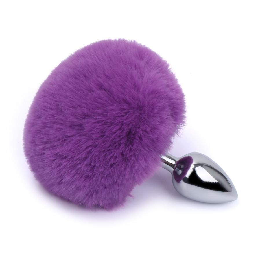 Anal Plug Rabbit Tail Role Play Stainless Steel Prostate Smooth Touch Metal Bunny Tail Sex Toys for Women Men Gay