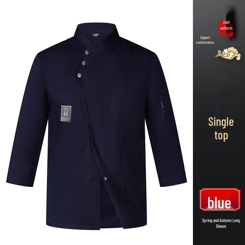 Lightweight Summer Chef Uniform with Three Buttons