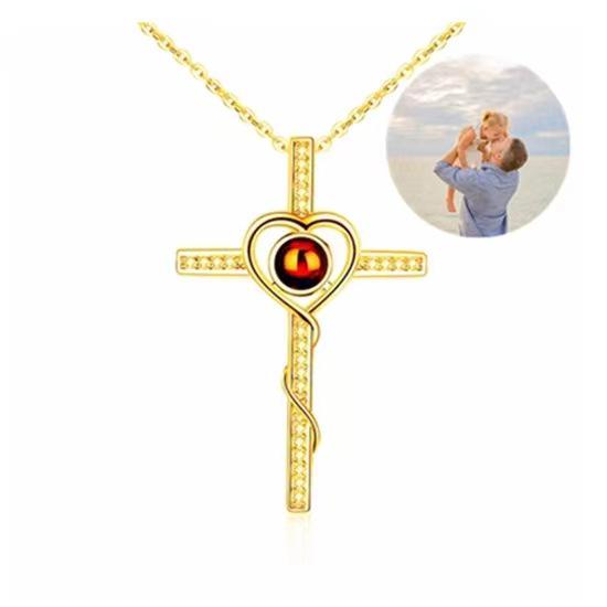 Customized Love Photo Necklace: 100 Languages 'I Love You' Pendant - Ideal for Christmas & Valentine's Gifts