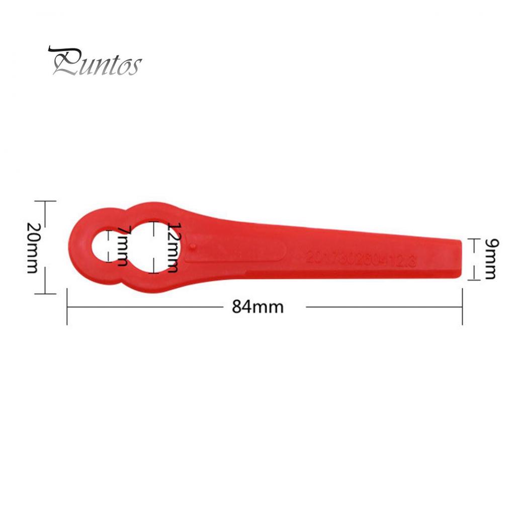 100 buc grădinărit plastic mașină de tuns iarba lamă de tăiere cuțit trimmer accesorii