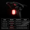 ROCKBROS Cycling Tail Flashlight Rear Bike Light Smart Brake Alert Saddle Lights