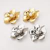 Draweye Blumenohrringe für Damen Vintage Hyperbel Amerikanischer Stil Schmuck Perlen Elegant Einfach Pendientes Mujer