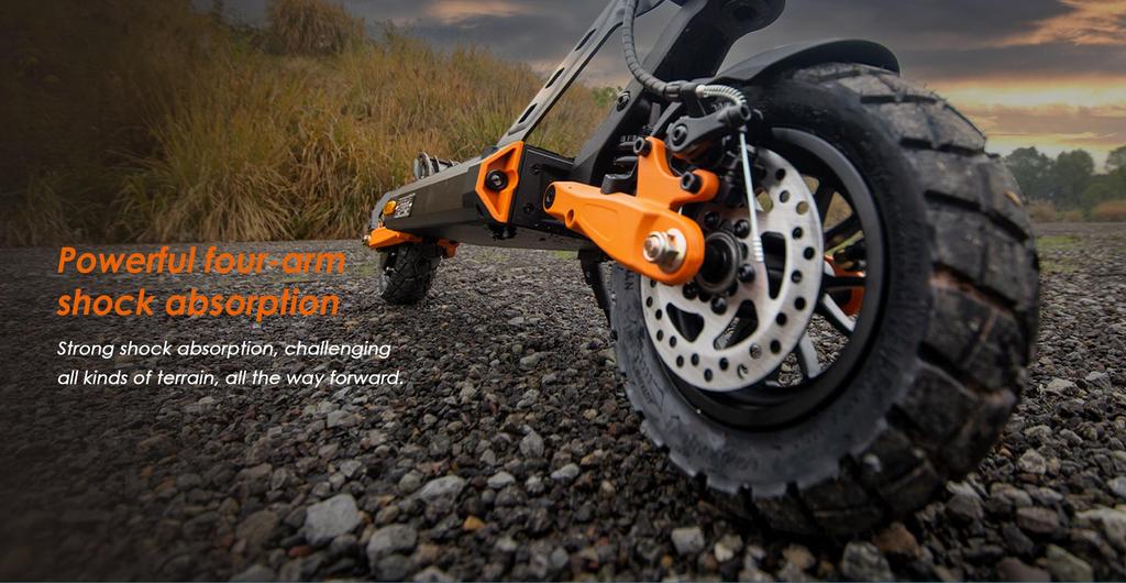 Faltbarer Elektroroller Kukirin G2 Pro (VMP), 500W Motor, 48V 15,6AH Akku, Höchstgeschwindigkeit 25 km/h, Reichweite 65 km, 9-Zoll-Reifen + 4 Geschenke