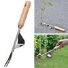 1 Pieza Modelo Popular Práctico Máquina de Eliminación Manual de Malezas de Madera Extractor de Raíces de Acero Herramienta de Jardín con Mango Largo Arrancador de Malezas.
