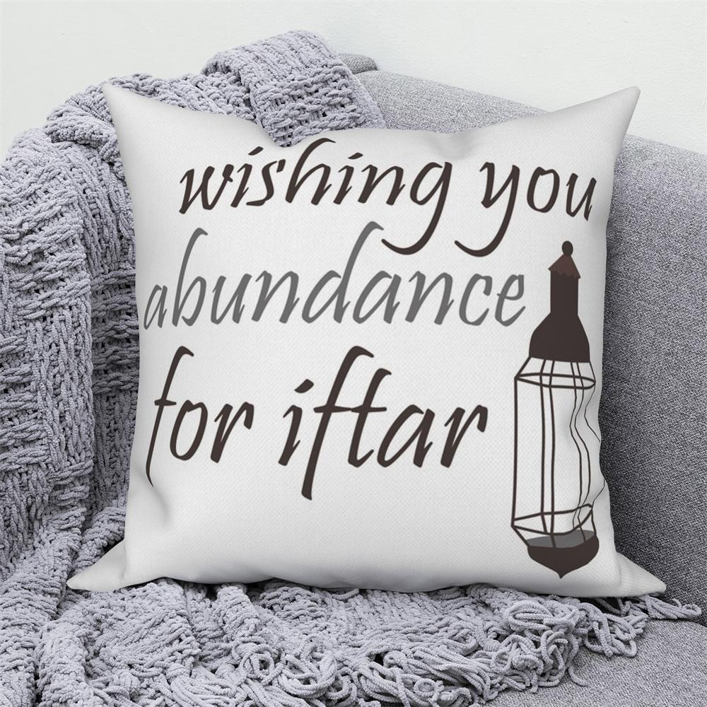 Mosque Muslim Home Sofa Bed Decor Throw Pillow Cover Gift Islamic Eid Mubarak Ramadan Decorative Cushion