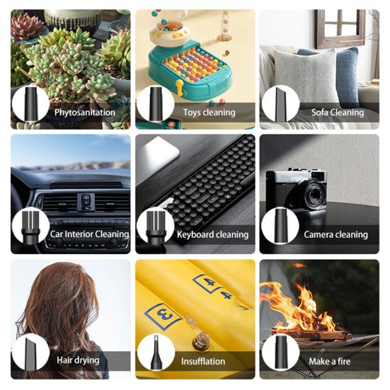 Wireless Blower Fan Electric Air Duster with Brushless Motor High Speed Rechargeable