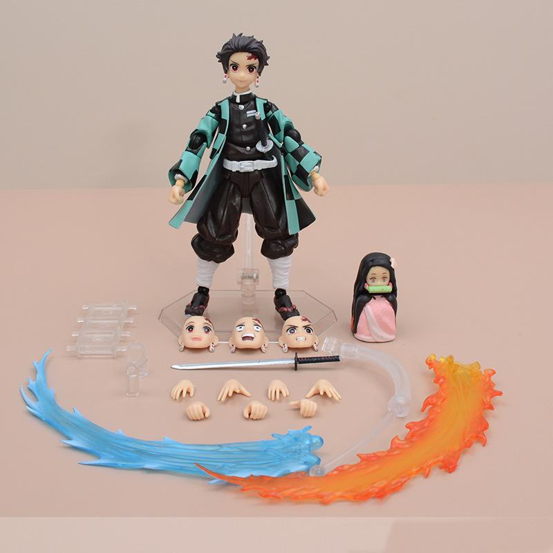 

Demon Slayer Figma Handmade Figure Set - Eijiro Ikutsuki 553 with Kanjuro Kamado Mimi Koyomi And Sayuri Katsuragi for Display