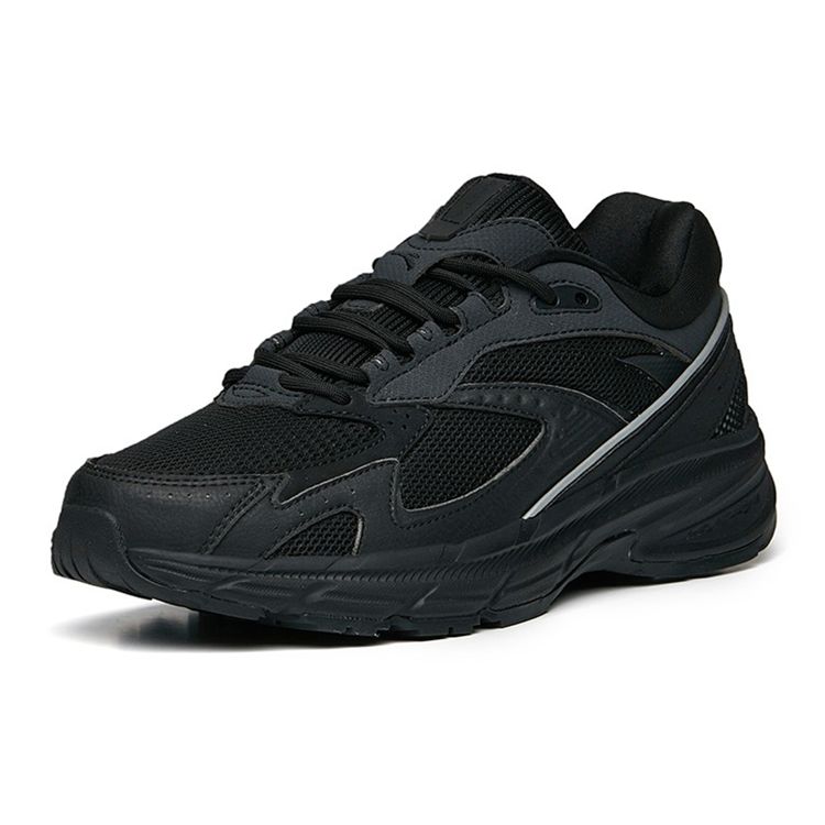 Anta AT951 Retro Sports Slip Resistant Durable Breathable Lightweight Low Top Casual Shoes Women Sneakers Black 922235596-7
