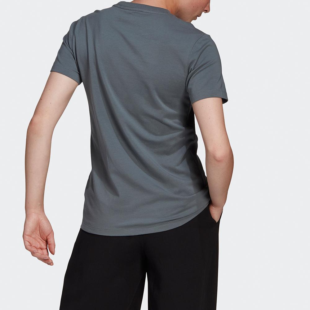 adidas Originals Classic Logo Print Sports Casual Short Sleeve T-Shirt Women Tops Navy-Blue GN2903