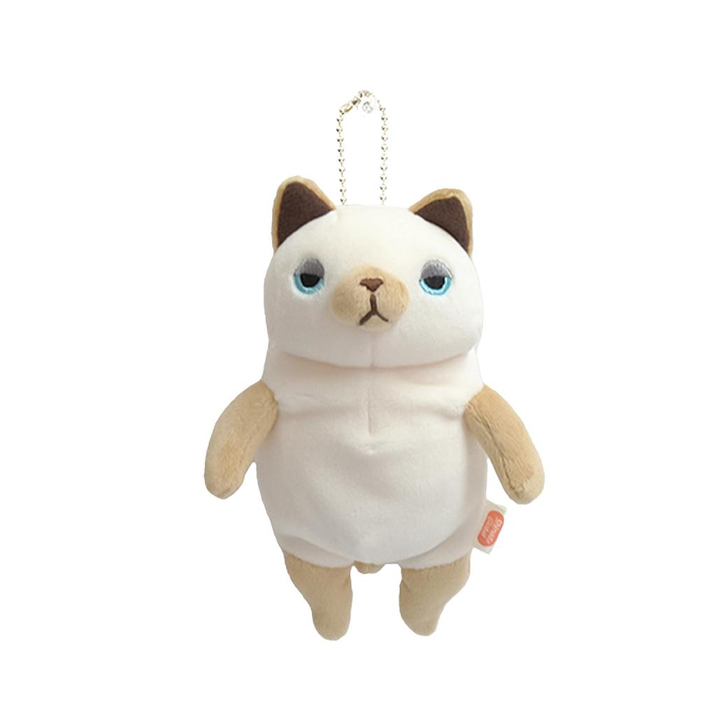 Shinada Global Mochi Series Mochi Neko Siamese (mini) 7 X 5 X 14cm Plush Cat Animal MONE-0088S
