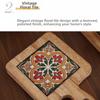 Retro Wood Coaster Heat Resistant Wooden Placemat Pots and Pans Table Protector  Dining Table