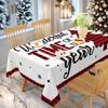 New Christmas Printed Table Cloth Holiday Decoration Waterproof and Stain Resistant Table Cloth Versatile and Easy To Maintain
