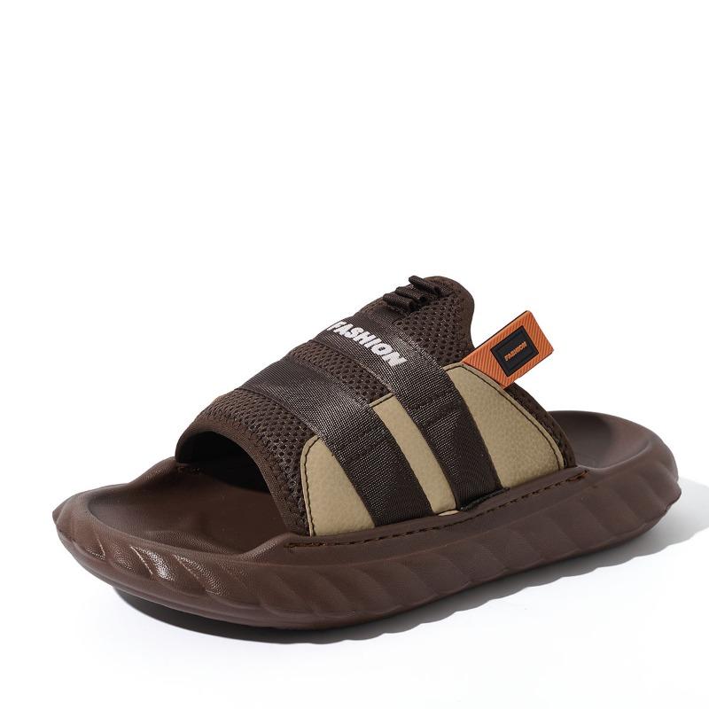 

Мужские тапочки на платформе, сетчатые, дышащие, сандалии с открытым носком, домашние легкие шлепанцы, летние, для прогулок по городу, пляжные, повседневные тапочки, Sandalias Hombre 40