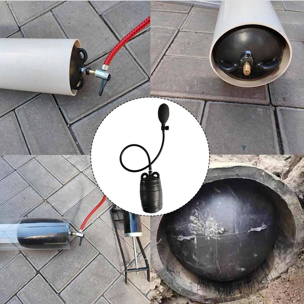 Inflatable Pipe Plug Balloon Sewer Test Practical Plumbing Repair Tool Strong Elastic