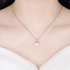 Retro Natural White Shell Safety Lock Pendant Necklace Women's High-Grade Retro Sweet Life Love Necklace