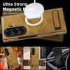 KEYSION Luxuxy PU Leather Magnetic Case for MagSafe for Samsung Galaxy Z Fold 7 5G Kickstand Wireless Charging Phone Back Cover