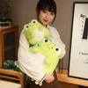 Fluffy Frog Plush Toy Soft Stuffed Animal Lovely Big Eyes Frog Anime Doll Baby Huggable Pillow Children Birthday Gifts