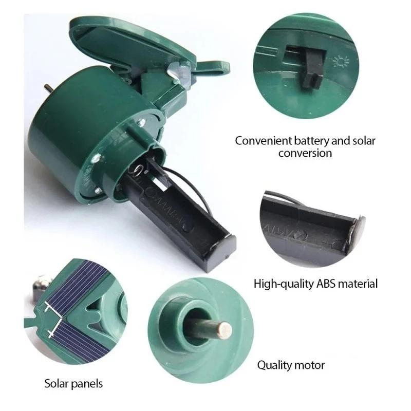 Garden Butterfly and Hummingbird Decoration Solar Energy Flying Backyard Decoration Courtyard Lawn Home Accessory