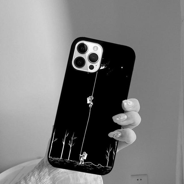 Astronaut Stars Constellation Phone Case Back Cover for iPhone 17 Air 16 15 14 13 11 12 Pro Max PlusS Shell Coque