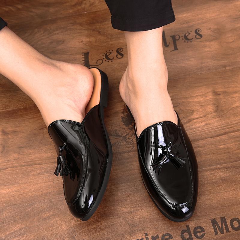 Men Big Size Penny Loafers Summer Breathable Slip-On Casual Shoes Comfortable Breathable Moccasin Driving Shoes Leather Slippers