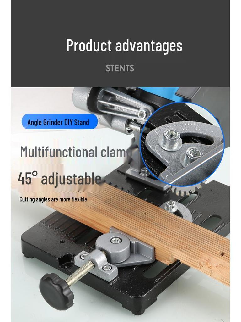 Universal Angle Grinder Stand: Multifunctional Modification for Table Saw & Cutting Machine