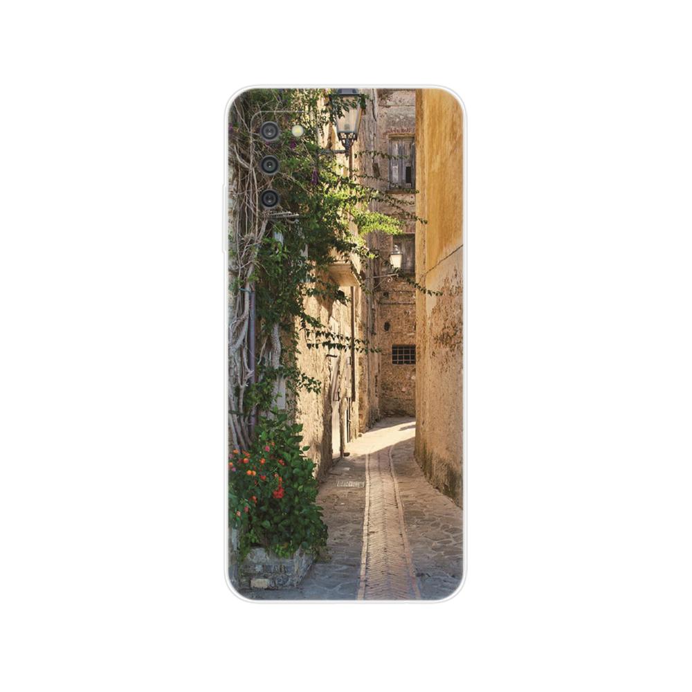 Per Samsung A03S Custodia 164,3 mm Copertura Posteriore del Telefono Su Samsung Galaxy A03s GalaxyA03s A 03s a037 Custodia Morbida Tpu Bumper in Silicone 6,5 pollici