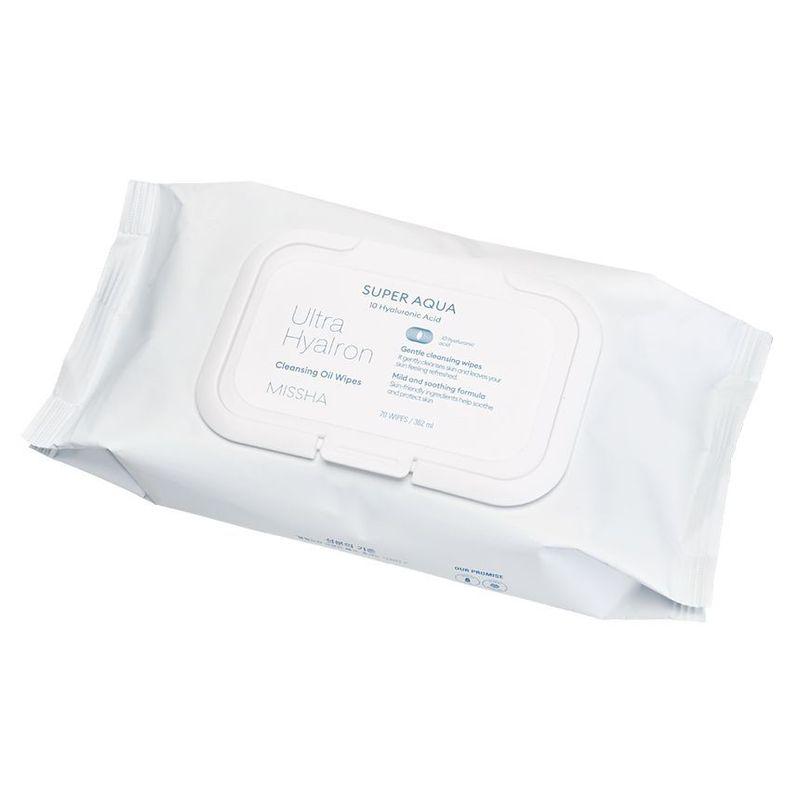 MISSHA Super Aqua Ultra Hyalron Cleansing Oil Wipes JUMBO